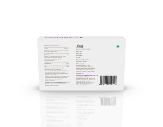 Calcipime-CK Tablets (Alu-Alu) (IOSIS) Barcode & Composition