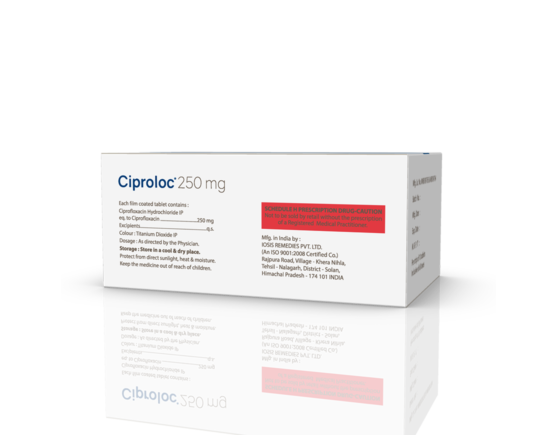 Ciproloc 250 mg Tablets (IOSIS) Right Side