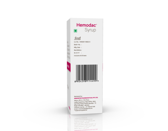 Hemodac Syrup 150 ml (IOSIS) Left Side