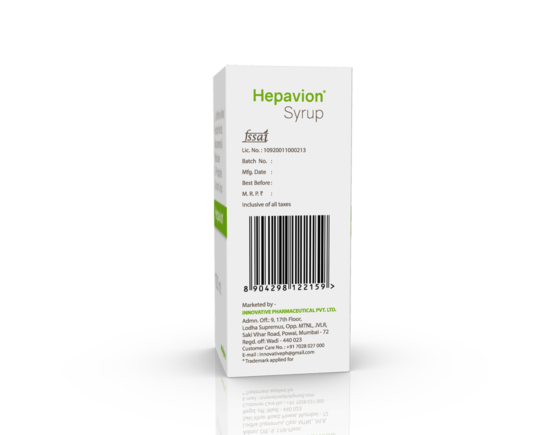 Hepavion Syrup 100 ml (IOSIS) Left Side