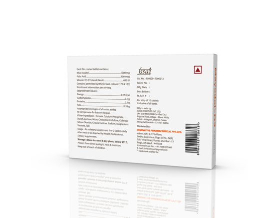 Mayodol-D3 Tablets (IOSIS) Back