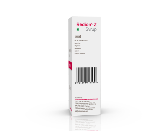 Redion-Z Syrup 300 ml (IOSIS) Left Side