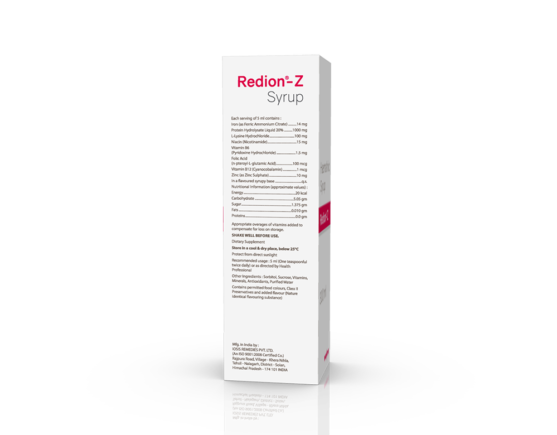 Redion-Z Syrup 300 ml (IOSIS) Right Side