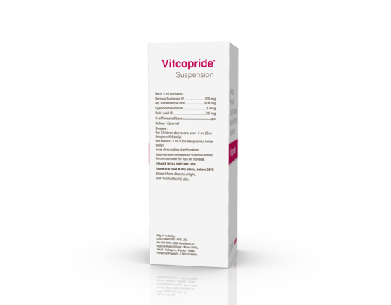 Vitcopride Syrup 200 ml (IOSIS) Right Side