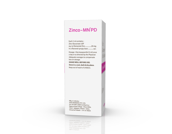 Zinco-MN PD Syrup 60 ml (IOSIS) Right Side