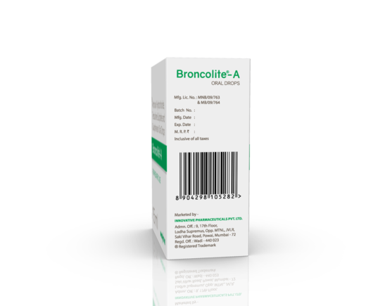 Broncolite-A Drops 15 ml (IOSIS) Left Side