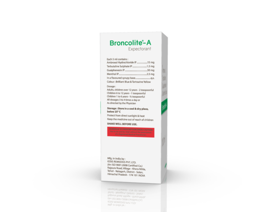 Broncolite-A Syrup 100 ml (IOSIS) right Side