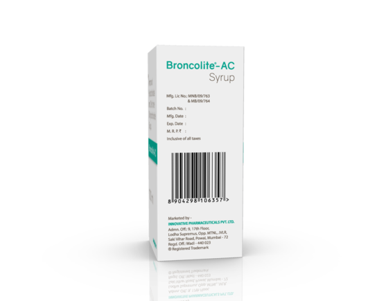 Broncolite-AC Syrup 100 ml (IOSIS) Left Side
