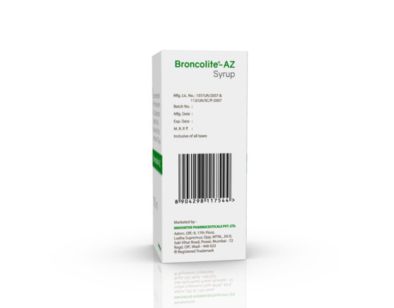 Broncolite-AZ Syrup 100 ml (Daffohils) Barcode