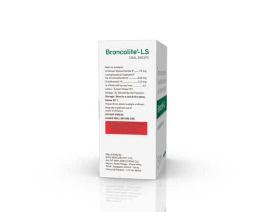Broncolite-LS Drops 15 ml (IOSIS) Right Side