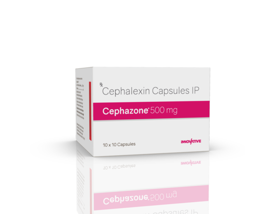 Cephazone 500 mg Capsules (Saphnix) Left