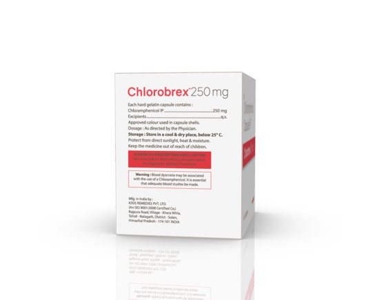 Chlorobrex 250 mg Capsules (IOSIS) Composition