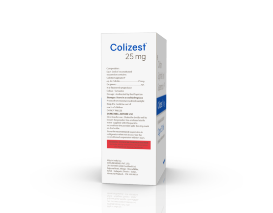 Colizest 25 mg Dry Syrup (IOSIS) Composition