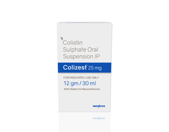 Colizest 25 mg Dry Syrup (IOSIS) Front (2)