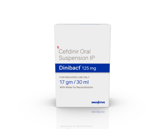 Dinibact 125 mg Dry Syrup (Polestar) Front