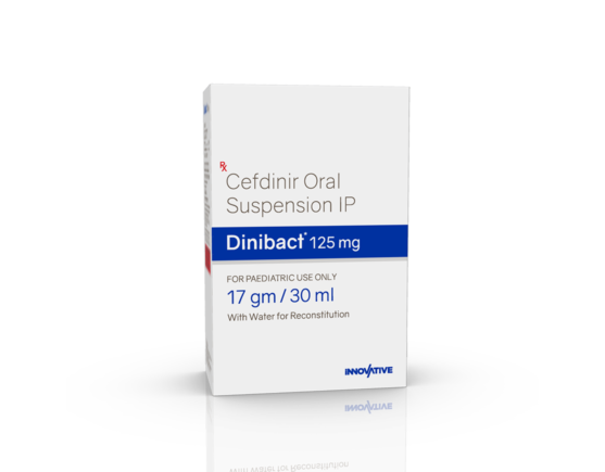 Dinibact 125 mg Dry Syrup (Polestar) Left