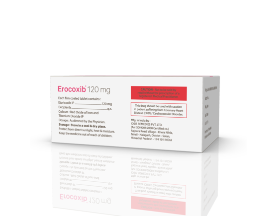 Erocoxib 120 mg Tablets (IOSIS) Right Side