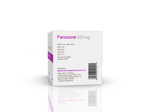 Farozone 200 mg Tablets (Polestar) (Outer) Barcode