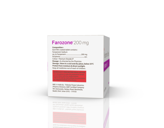 Farozone 200 mg Tablets (Polestar) (Outer) Composition