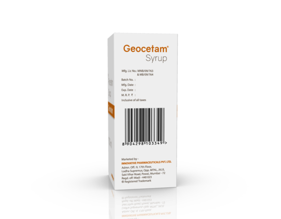 Geocetam Syrup 100 ml (IOSIS) Left Side