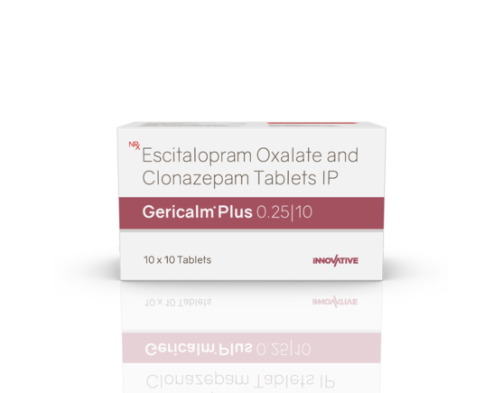 Gericalm Plus 0.25 10 Tablets (IOSIS) Front