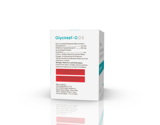 Glycirest-G 0.5 Tablets (IOSIS) Right Side