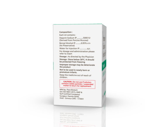 Hepadac Injection 5 ml (Pace Biotech) right Side