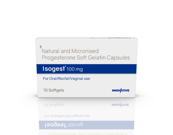 Isogest 100 Softgels (Aqua Parentral) (Inner) Front