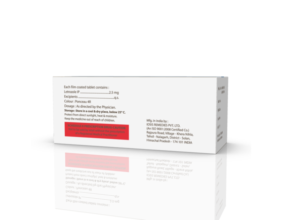 Letrodac 2.5 mg Tablets (IOSIS) right Side