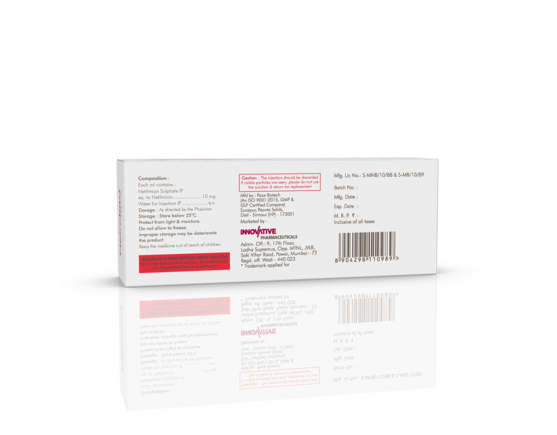 Netrobact 10 mg Injection Pace Biotech Barcode & Composition