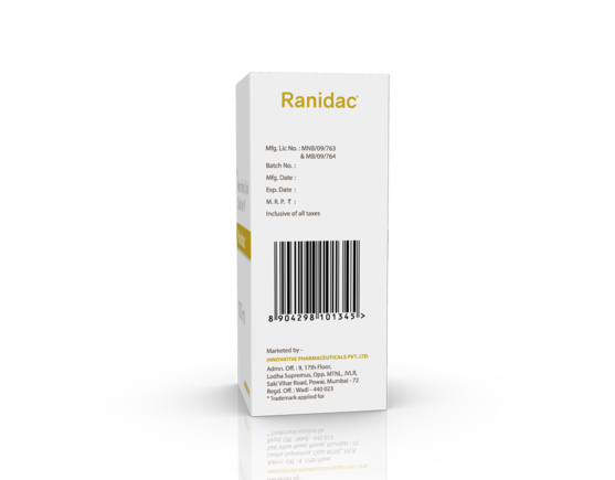 Ranidac Syrup Suppliers in India - Innovative Pharma