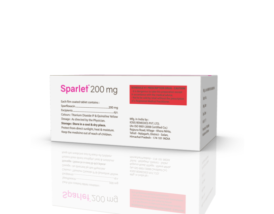 Sparlet 200 mg Tablets (IOSIS) Right side