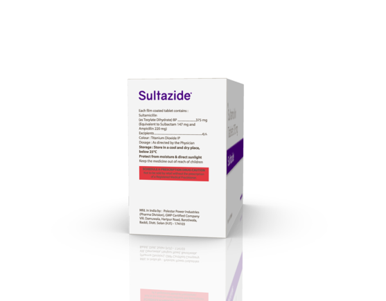 Sultazide 375 mg Tablets (Polestar) (Outer) Right Side