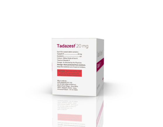 Tadazest 20 mg Tablets (IOSIS) Right Side