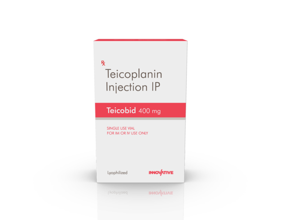 Teicobid 400 mg Injection (Pace Biotech) Front