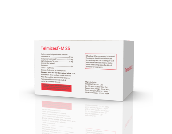 Telmizest-M 25 Tablets (IOSIS) Right Side