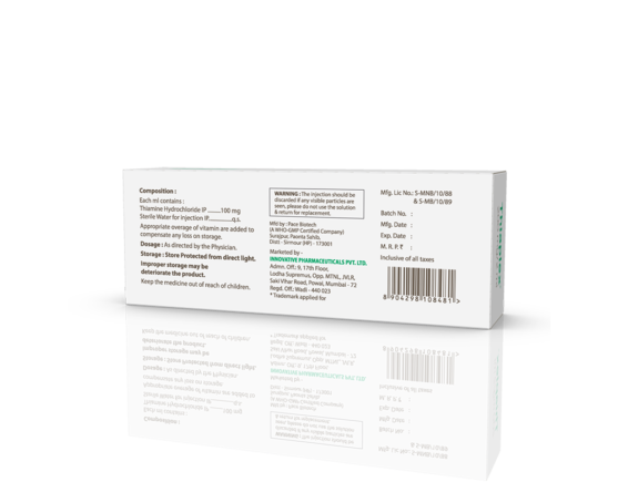 Thiaplex 200 mg Injection (Pace Biotech) Back