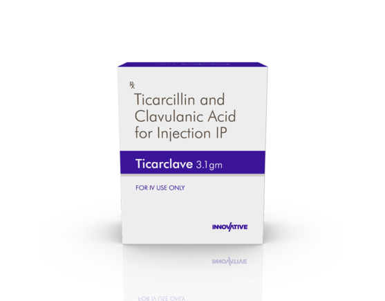 Ticarclave 3.1 gm Injection (Pace Biotech) Front