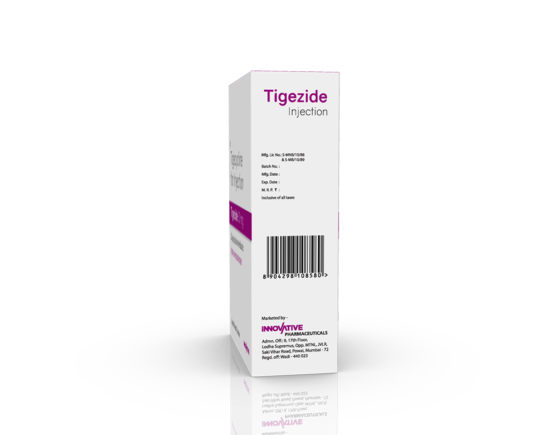 Tigezide 50 mg Injection (Pace Biotech) Left Side