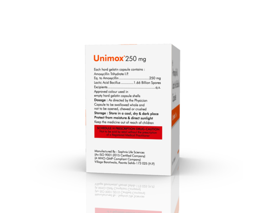 Unimox 250 mg Capsules (Saphnix) Composition