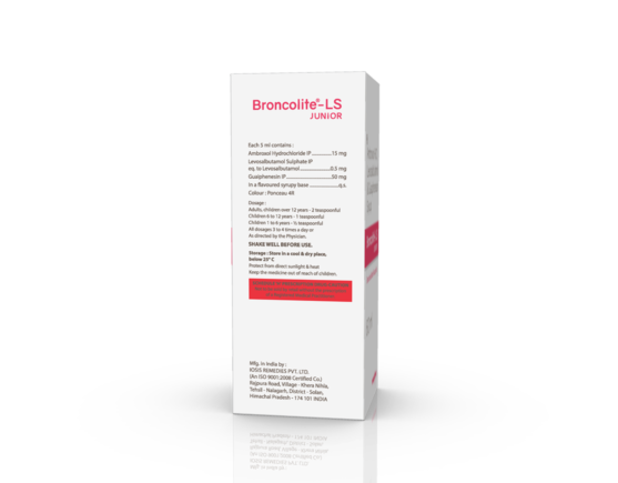 Broncolite-LS Junior Syrup 60 ml (IOSIS) Right Side