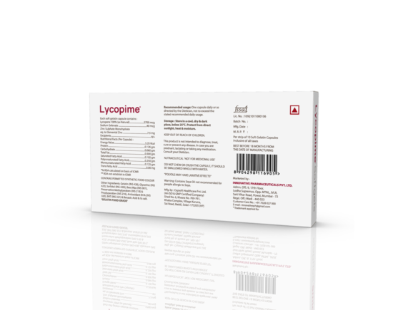 Lycopime Softgels (Capsoft) (Inner) Back