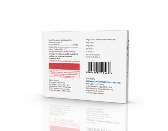 Algra 50 mg Tablets (IOSIS) Back