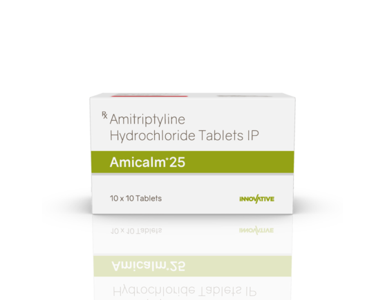 Amicalm-25 Tablets (IOSIS) Front