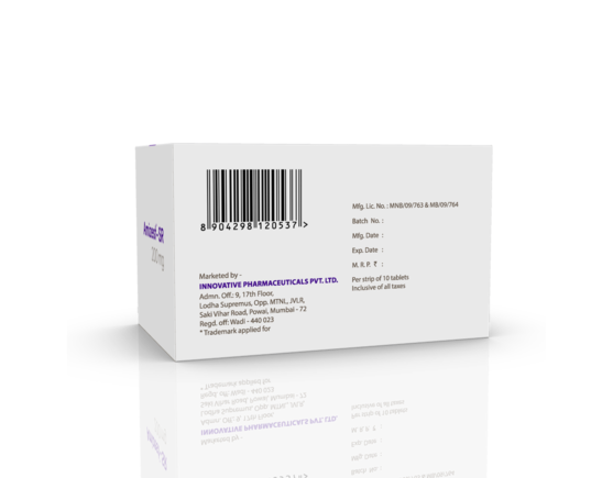 Amizest 200 SR Tablets (IOSIS) Left Side