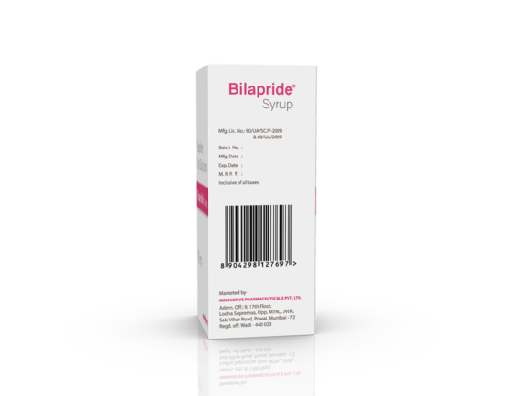 Bilapride Syrup 60 ml (Mascot) Barcode