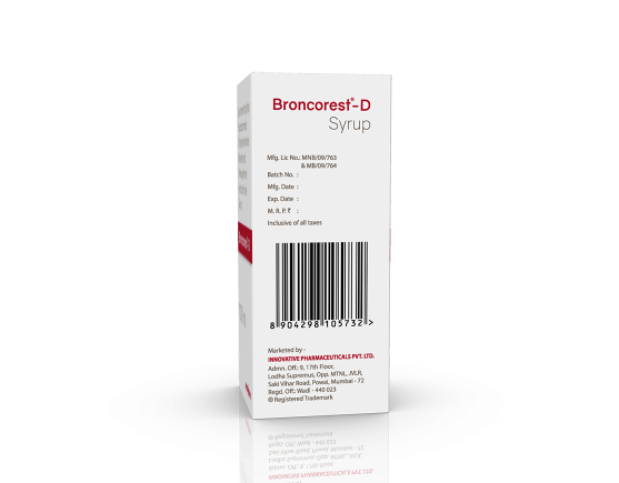 Broncorest-D Syrup 100 ml (IOSIS) Left Side