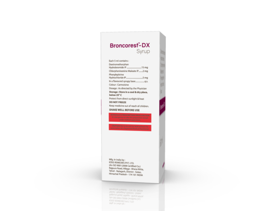 Broncorest-DX Syrup 60 ml (IOSIS) Right side