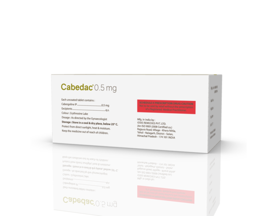 Cabedac 0.5 mg Tablets (10 x 2) (IOSIS) right Side