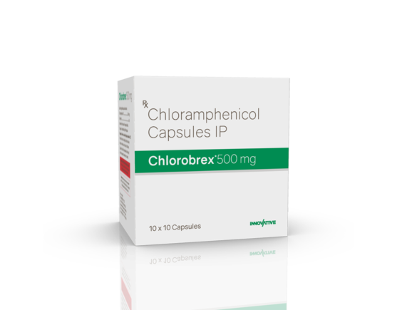 Chlorobrex 500 mg Capsules (IOSIS) Left